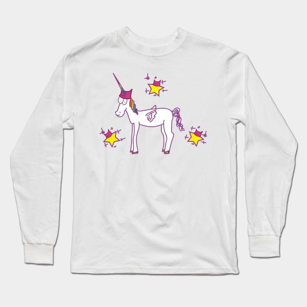 Unicorns for Rights Long Sleeve T-Shirt by andryn